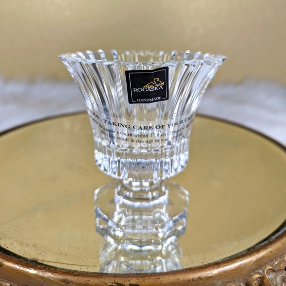 Rogaska Accents Rogaska Crystal Votive Tea Light Candle Holder 2 38